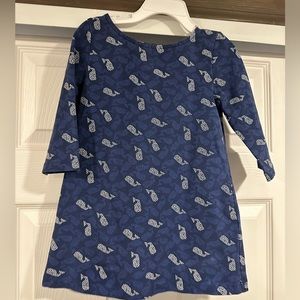 Vineyard Vines 4T Navy Whale Dress